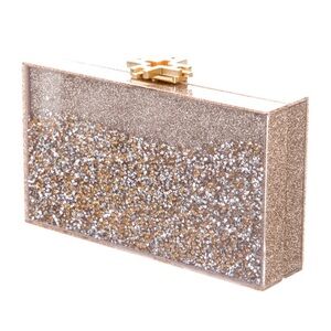 India Hicks Glitter Box Clutch - New